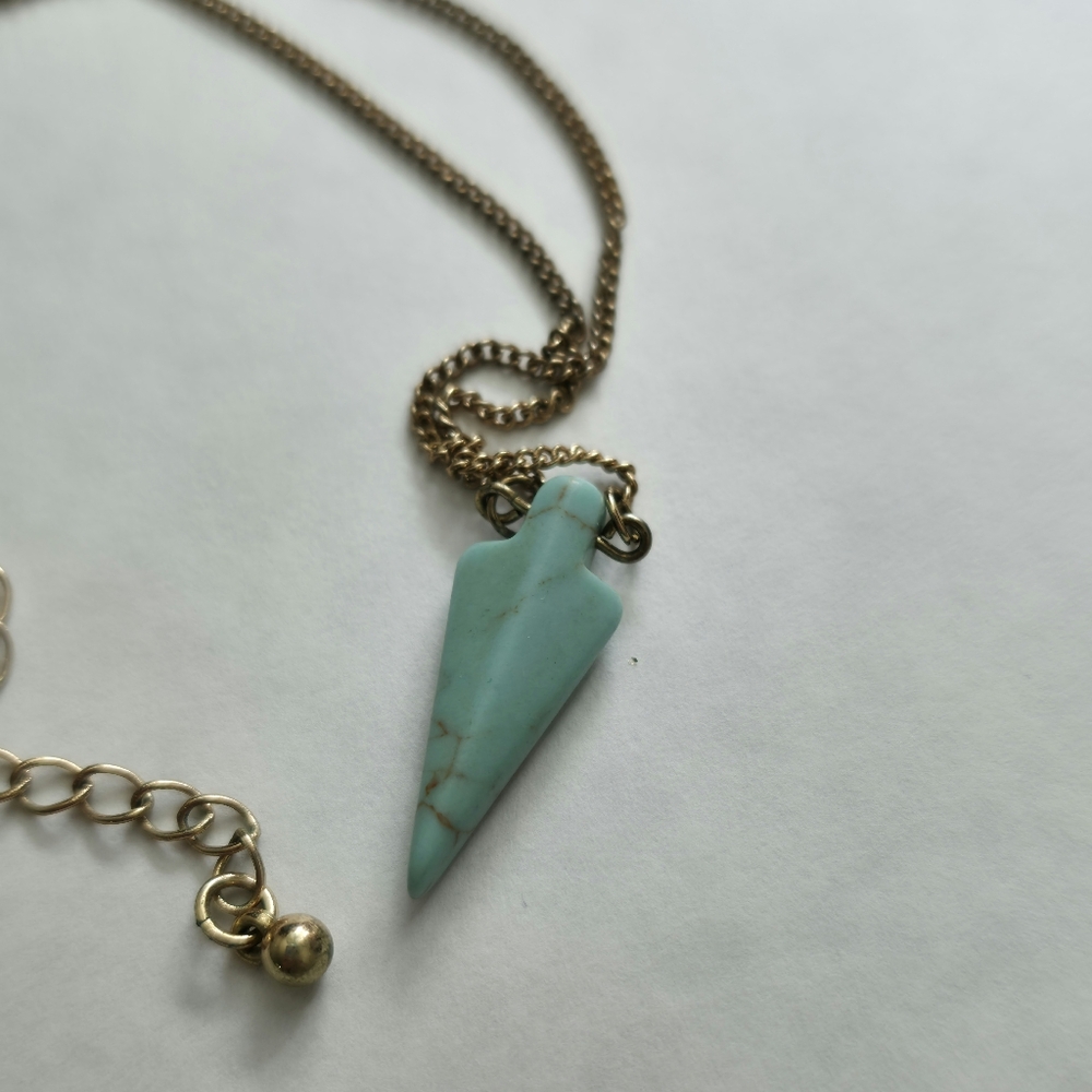 Turquoise Colored Pendant Necklace